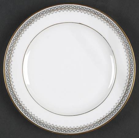 Parthenon (Gold Verge) Bread & Butter Plate