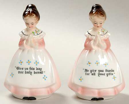 Mother In The Kitchen (Pink Skirt) Salt & Pepper Set