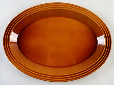 Le Potier Caramel 15" Oval Serving Platter