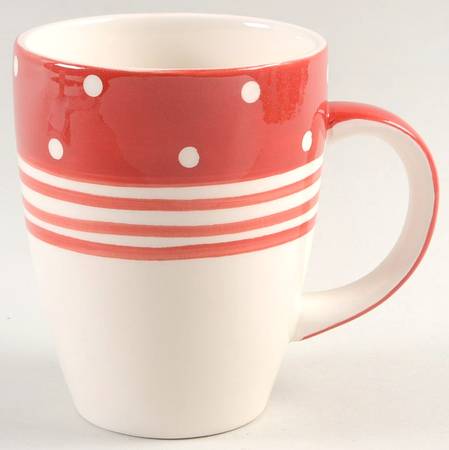 Plaid Polka Dot Red Mug