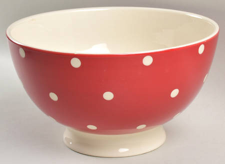 Plaid Polka Dot Red 10" Mixing Bowl