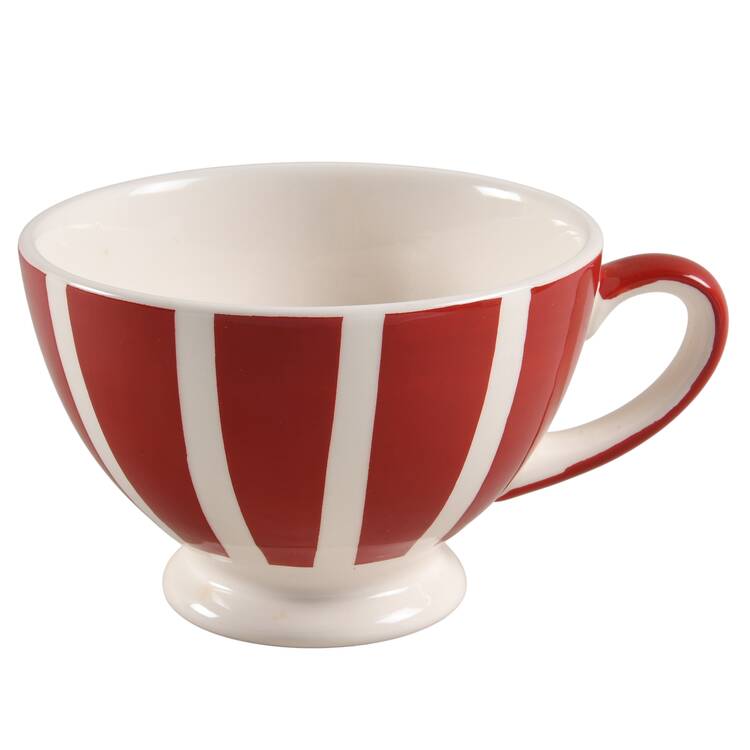 Plaid Polka Dot Red Jumbo Mug