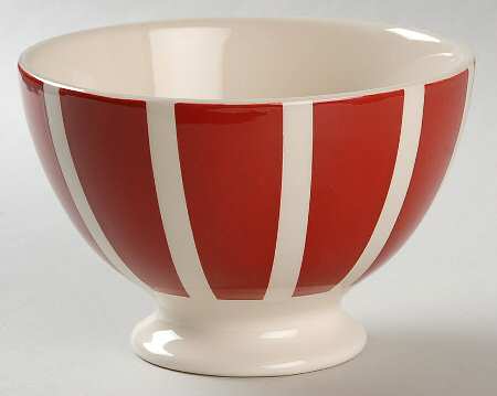Plaid Polka Dot Red Soup/Cereal Bowl