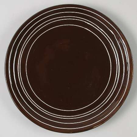 Strata Brown & White Salad Plate