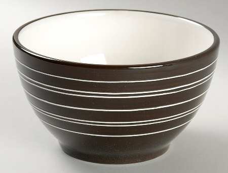 Strata Brown & White Soup/Cereal Bowl