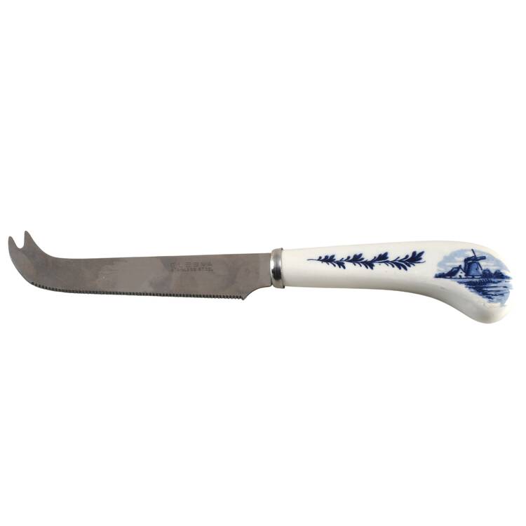 Delft Blue Cheese Knife with Stainless Blade