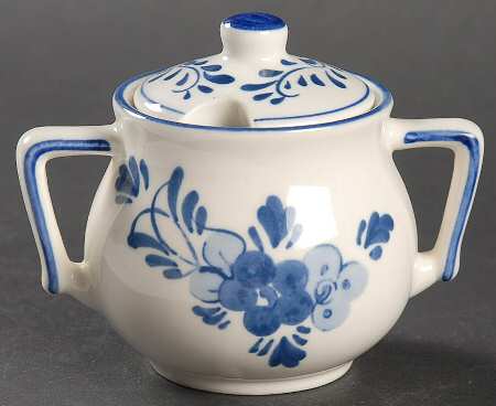 Delft Blue Mini Sugar Bowl & Lid