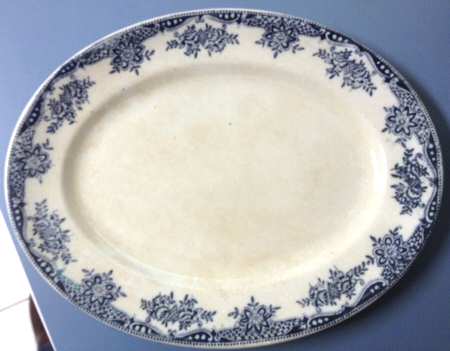 Endon Blue 11" Oval Serving Platter