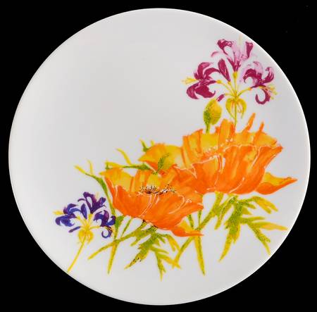 Tiger Lily Salad Plate