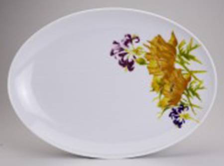 Tiger Lily 15" Oval Serving Platter