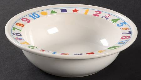 Count To Ten Child's Bowl
