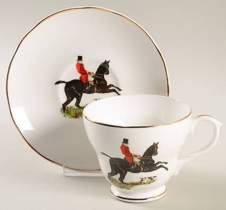 ENG207 Footed Cup & Saucer Set