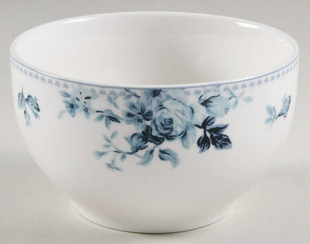 Traditional Blue Rose Soup/Cereal Bowl