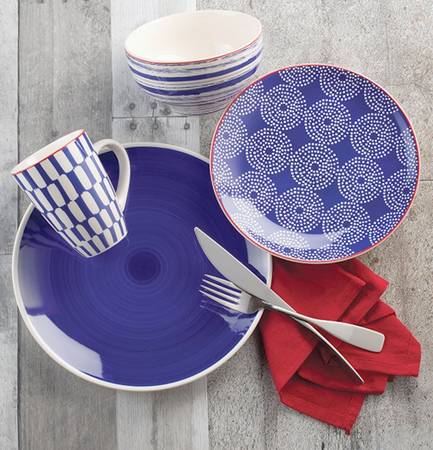 Simpatico Blue Dinner Plate