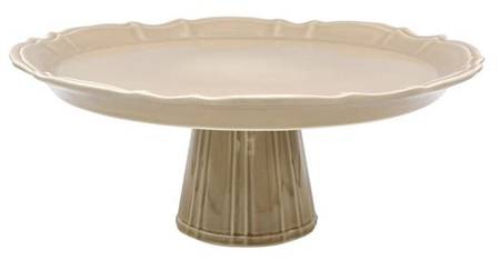 Chloe Taupe 13" Diameter Pedestal Cake Stand