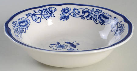 Blue Garden Soup/Cereal Bowl