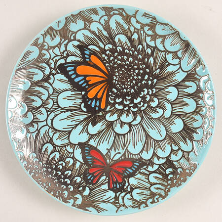 Butterfly Garden Salad Plate