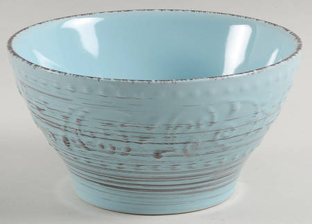 Malibu Waves Turquoise Soup/Cereal Bowl