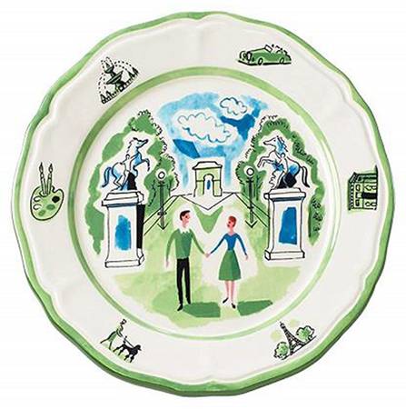 An American in Paris Salad Plate