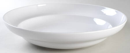 White Essential 13" Round Serving Bowl