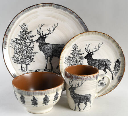 Majestic Elk 4 Piece Place Setting