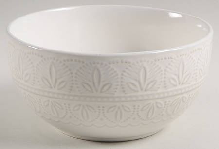 White Lace Soup/Cereal Bowl