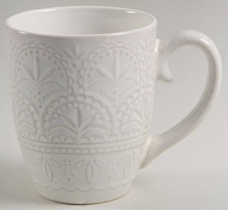 White Lace Mug