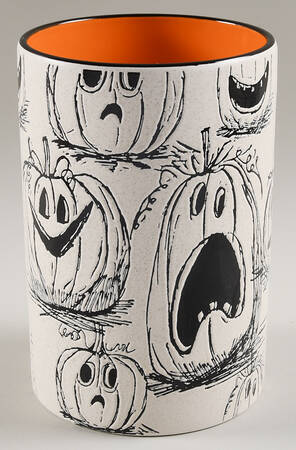Spook Jack O Lantern Large Canister No Lid