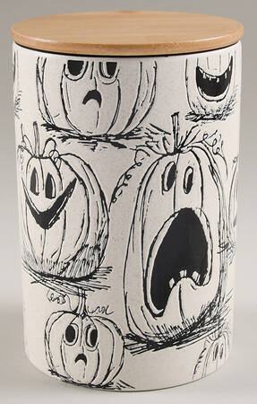 Spook Jack O Lantern Large Canister & Lid