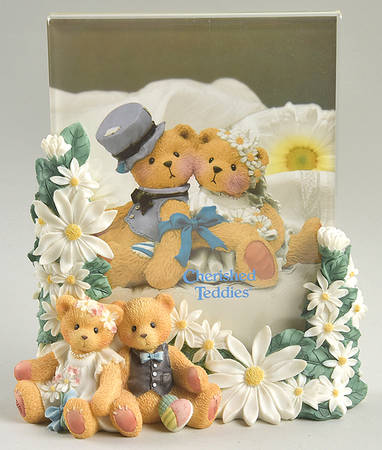 Cherished Teddies (2 Piece ) Frame Holds 5" X 7"