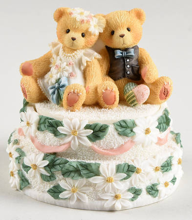 Cherished Teddies Musical Trinket Box with Lid