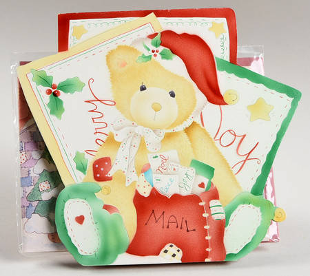 Cherished Teddies Christmas Card Holder