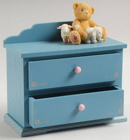 Cherished Teddies 2 Drawer Trinket Box