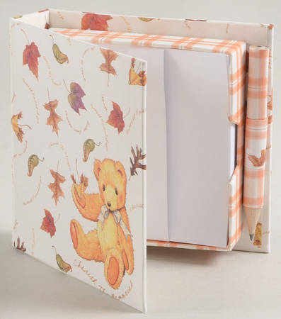 Cherished Teddies Notepad Holder with Pencil