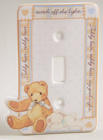 Cherished Teddies Single Light Switch Cover
