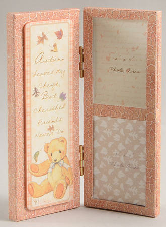 Cherished Teddies Double Frame-Holds 2" X 3"