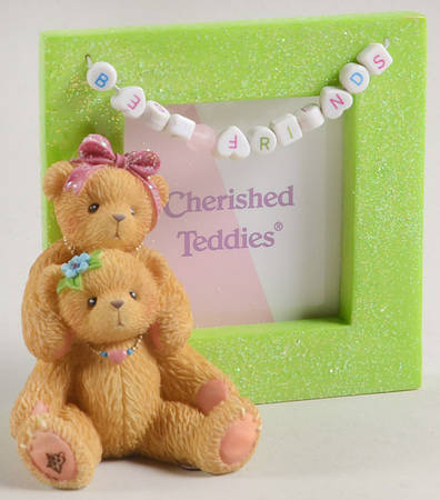 Cherished Teddies Square Frame-Holds 2'' X 2''