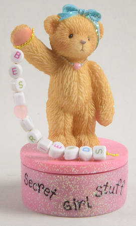 Cherished Teddies Figural Covered Box