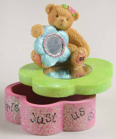 Cherished Teddies Figural Covered Box