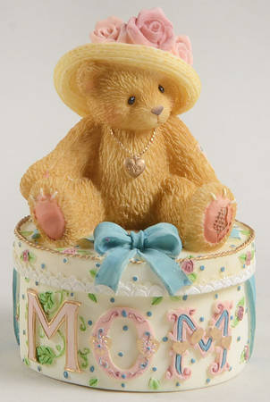 Cherished Teddies Figural Box & Lid
