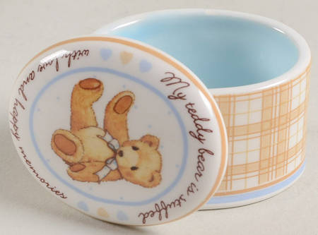 Cherished Teddies Miniature Round Box