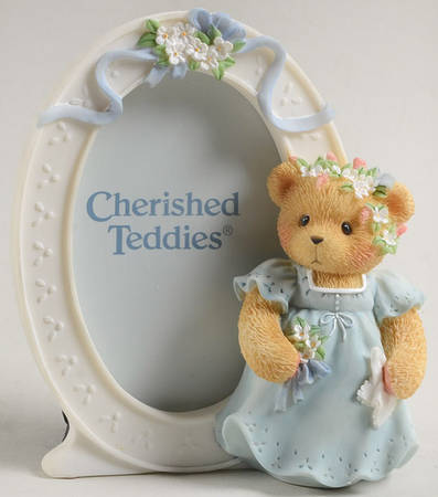 Cherished Teddies Oval Frame Holds 2" X 3"