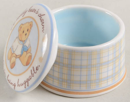 Cherished Teddies Mini Oval Box & Lid