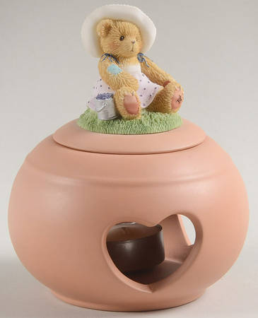 Cherished Teddies Candle Votive & Lid