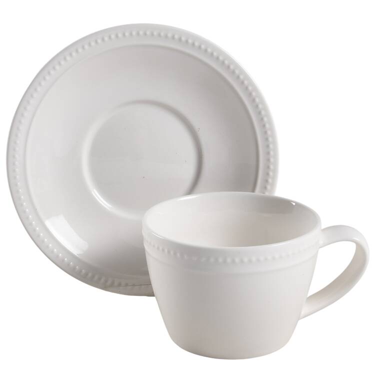 Casa Flat Cup & Saucer Set by Eaton Dining