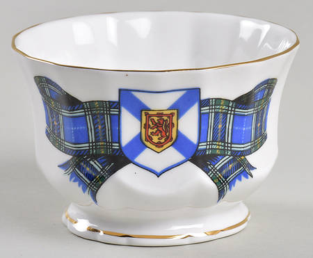 Nova Scotia Tartan Open Sugar Bowl