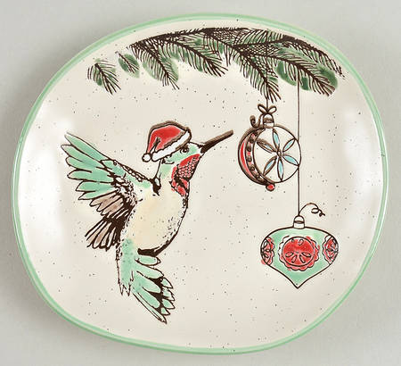 Holiday Hummingbird Appetizer Plate