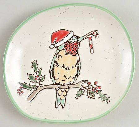 Holiday Hummingbird Appetizer Plate