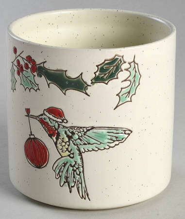 Holiday Hummingbird Small Canister No Lid