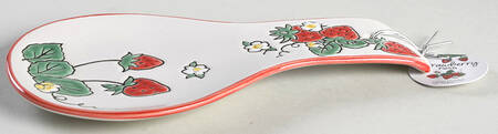 Strawberry Fields Spoon Rest/Holder (Holds 1 Spoon)
